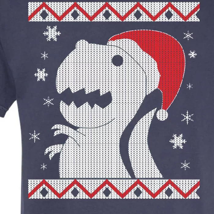 Big T-Rex Ugly Christmas Garment-Dyed Heavyweight T-Shirt