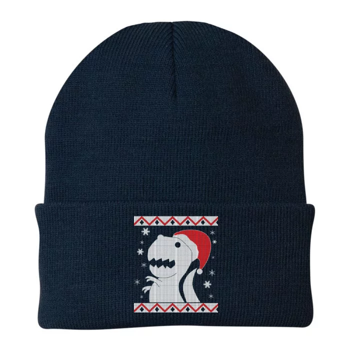 Big T-Rex Ugly Christmas Knit Cap Winter Beanie