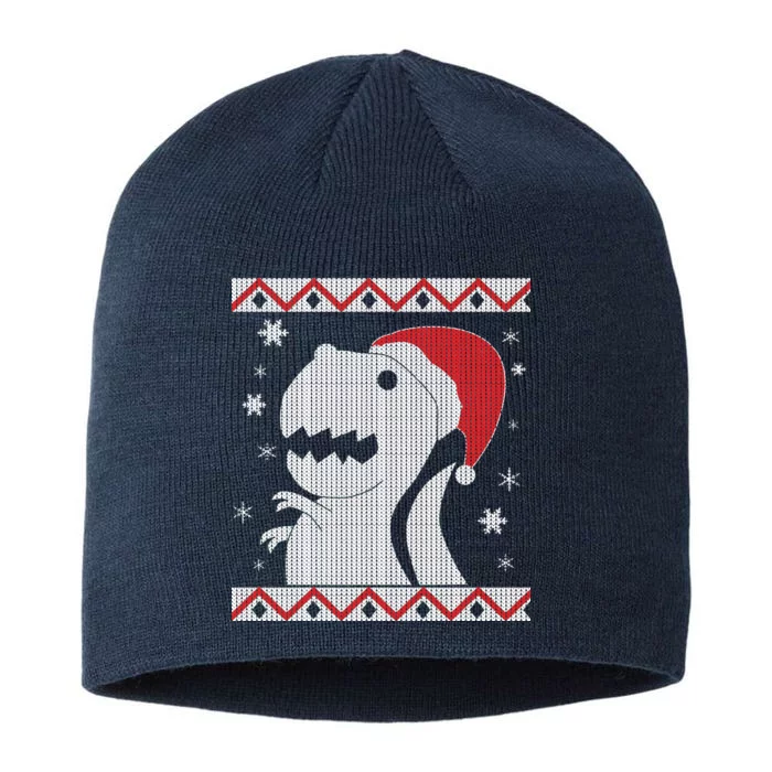 Big T-Rex Ugly Christmas 8 1/2in Sustainable Knit Beanie