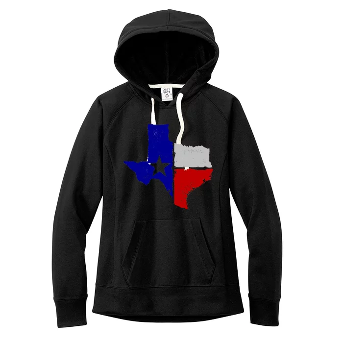 Big Texas Flag Vintage Women's Fleece Hoodie