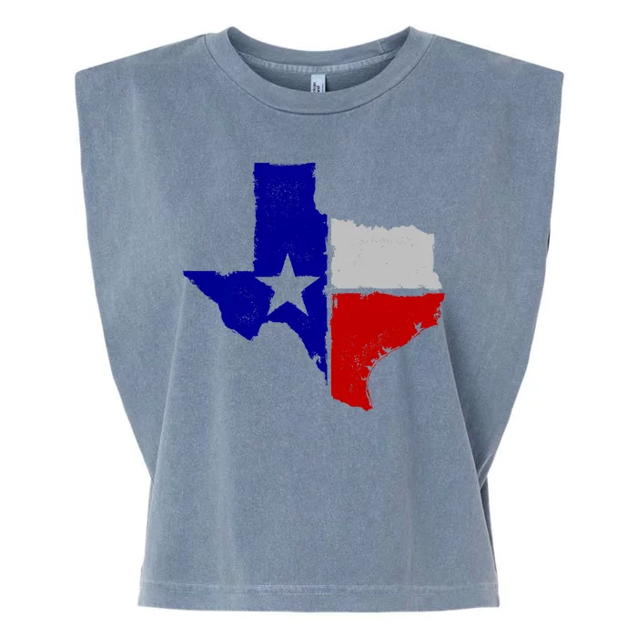 Big Texas Flag Vintage Garment-Dyed Women's Muscle Tee