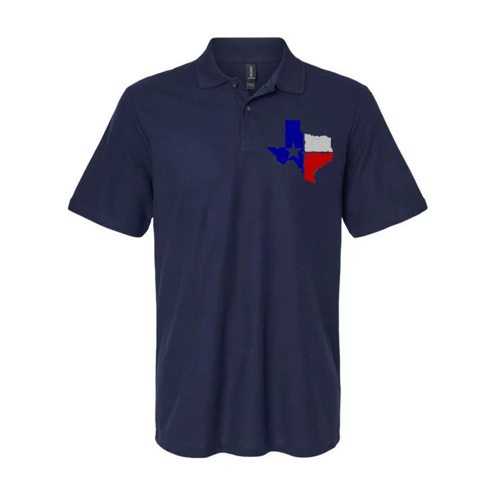 Big Texas Flag Vintage Softstyle Adult Sport Polo