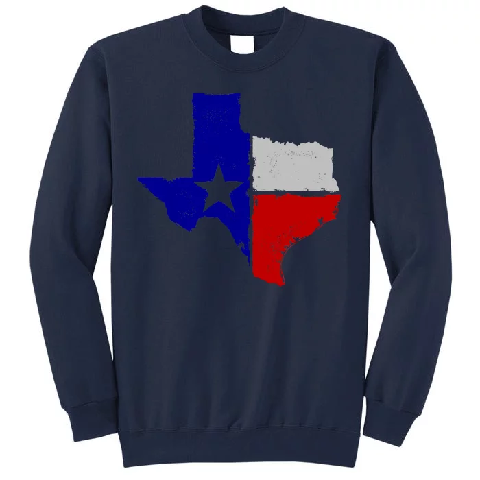 Big Texas Flag Vintage Tall Sweatshirt