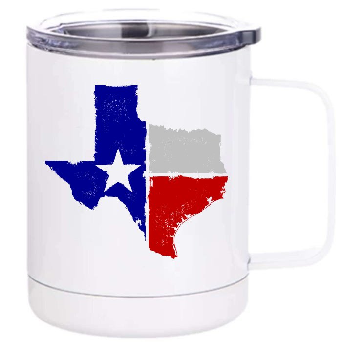 Big Texas Flag Vintage Front & Back 12oz Stainless Steel Tumbler Cup