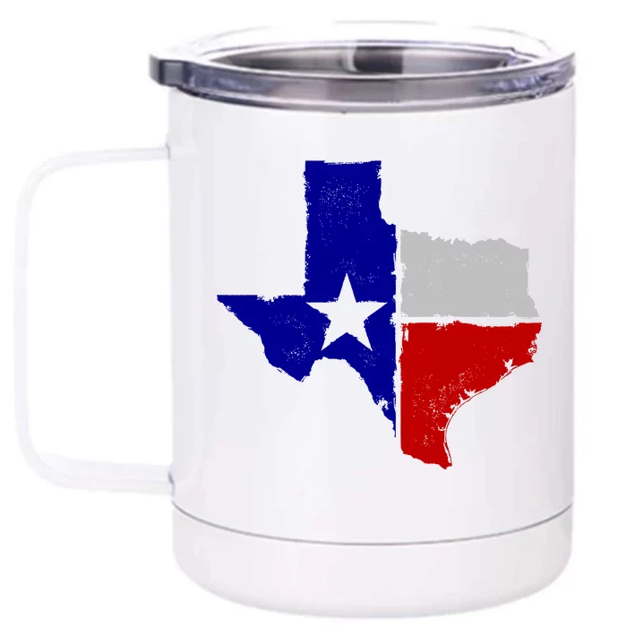 Big Texas Flag Vintage Front & Back 12oz Stainless Steel Tumbler Cup