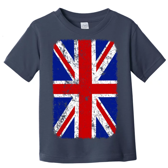 Big Vintage British England Flag Toddler T-Shirt