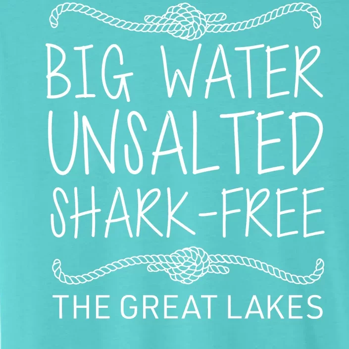 Big Water Unsalted Shark Free The Great Lakes ChromaSoft Performance T-Shirt