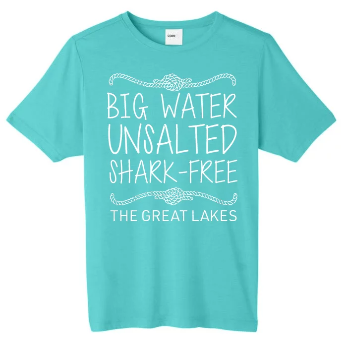 Big Water Unsalted Shark Free The Great Lakes ChromaSoft Performance T-Shirt