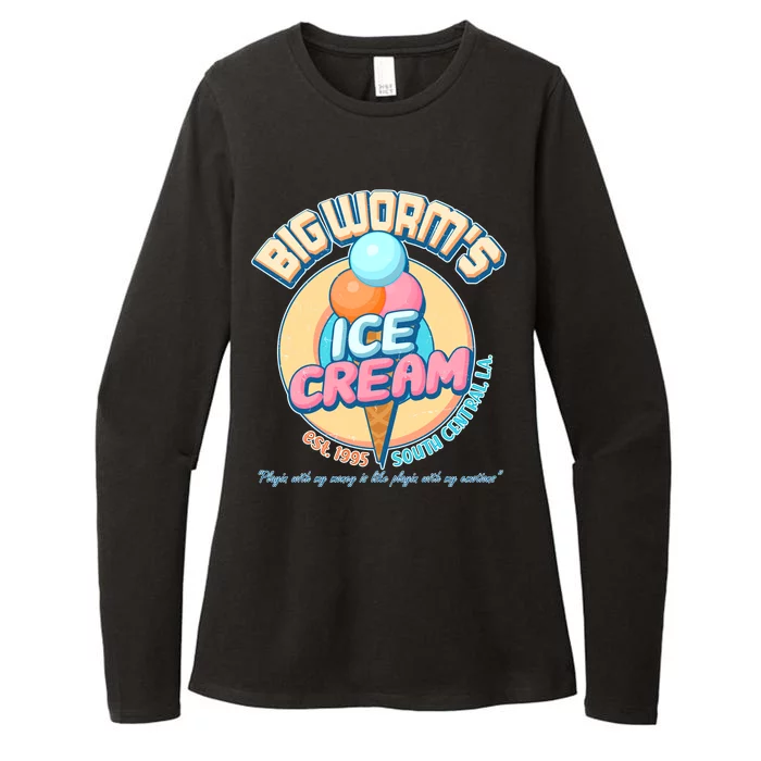 Big Worm's Ice Cream Est 1995 Womens CVC Long Sleeve Shirt