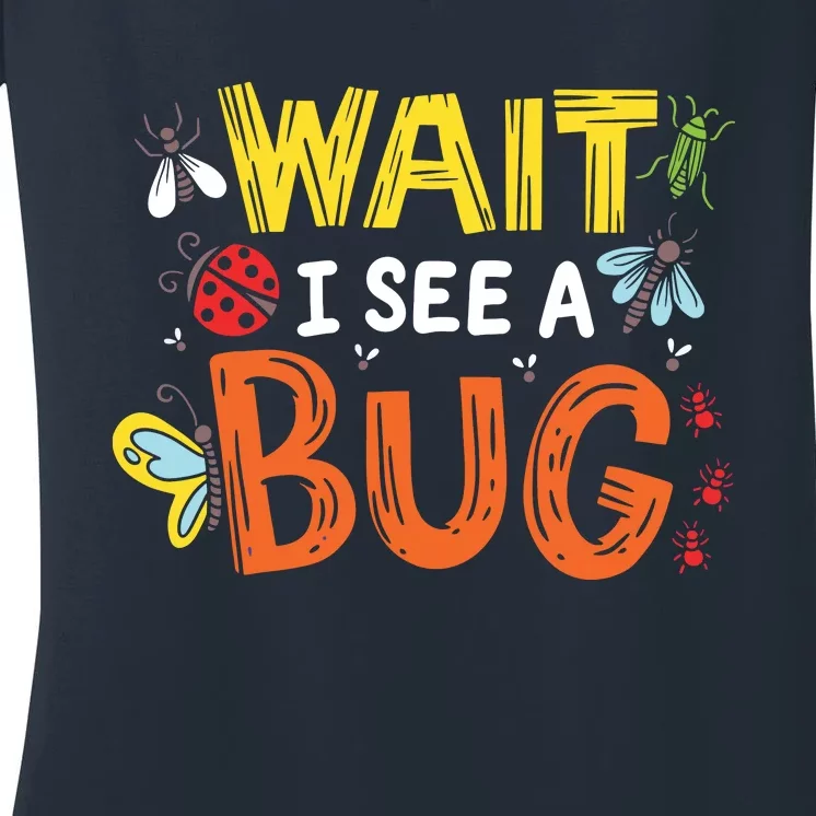 Bug Insect Gift For Entomologists And Bug Lovers Women's V-Neck T-Shirt