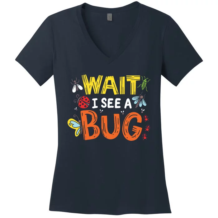 Bug Insect Gift For Entomologists And Bug Lovers Women's V-Neck T-Shirt