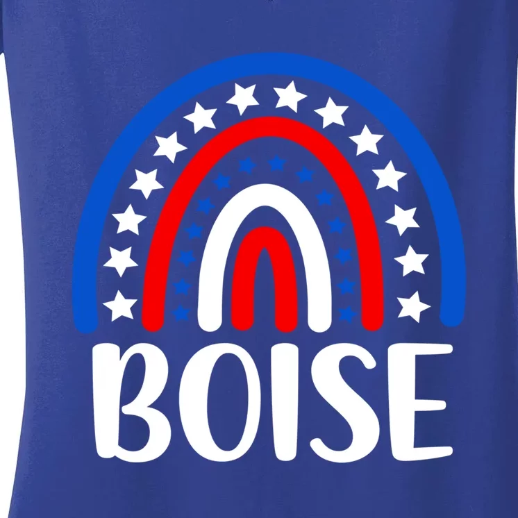 Boise Idaho Gift I Love Boise Idaho Usa Great Gift Women's V-Neck T-Shirt