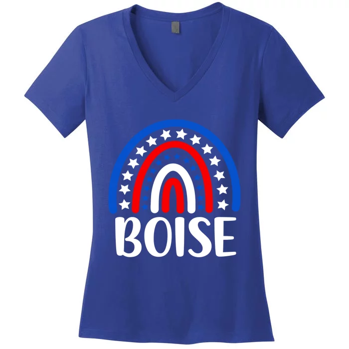 Boise Idaho Gift I Love Boise Idaho Usa Great Gift Women's V-Neck T-Shirt