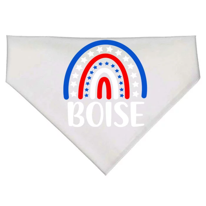 Boise Idaho Gift I Love Boise Idaho Usa Great Gift USA-Made Doggie Bandana