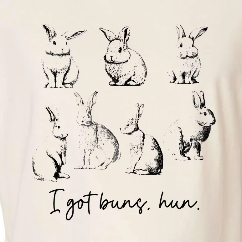 Bunny I Got Buns Hun funny Rabbit Easter Garment-Dyed Women's Muscle Tee