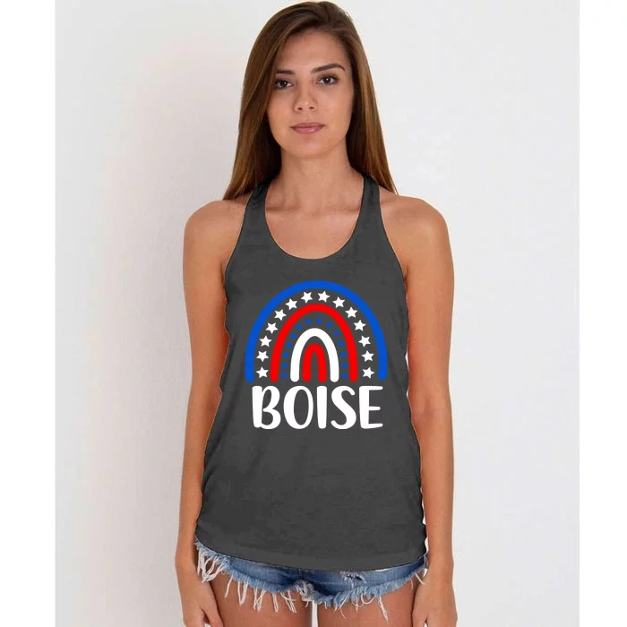 Boise Idaho Gift I Love Boise Idaho Usa Meaningful Gift Women's Knotted Racerback Tank