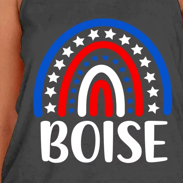 Boise Idaho Gift I Love Boise Idaho Usa Meaningful Gift Women's Knotted Racerback Tank