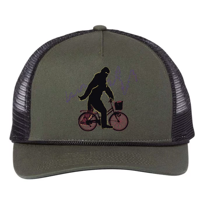 Bigfoot Cycling Retro Rope Trucker Hat Cap