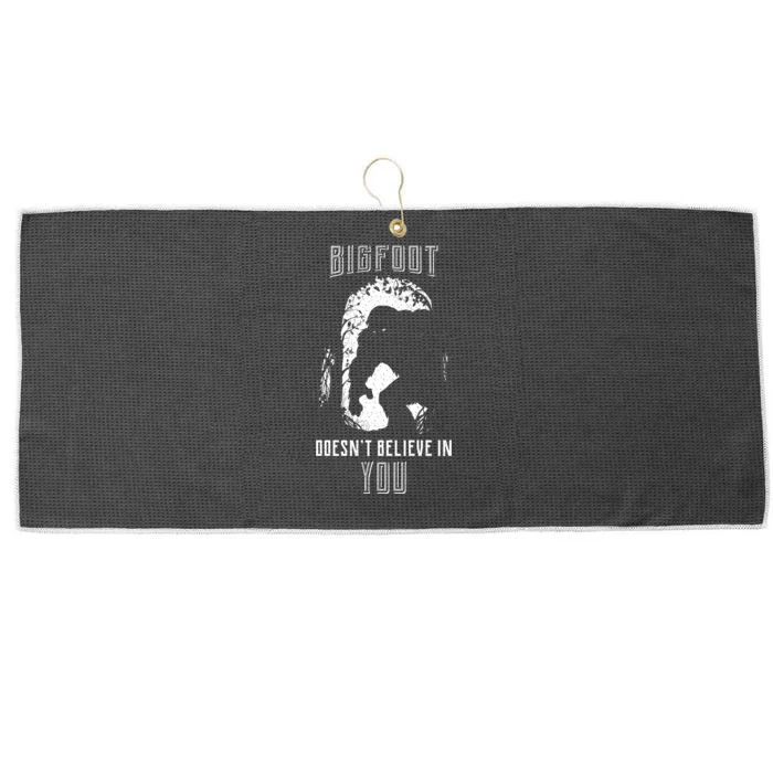 Bigfoot Doesn't Believe In You Large Microfiber Waffle Golf Towel