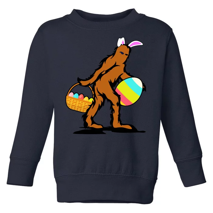 Bigfoot Easter Egg Toddler Sweatshirt