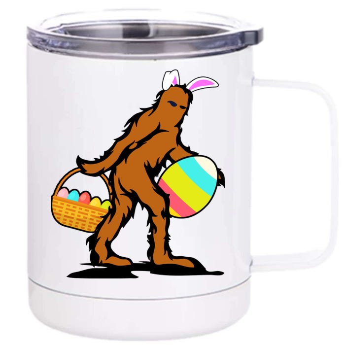 Bigfoot Easter Egg Front & Back 12oz Stainless Steel Tumbler Cup