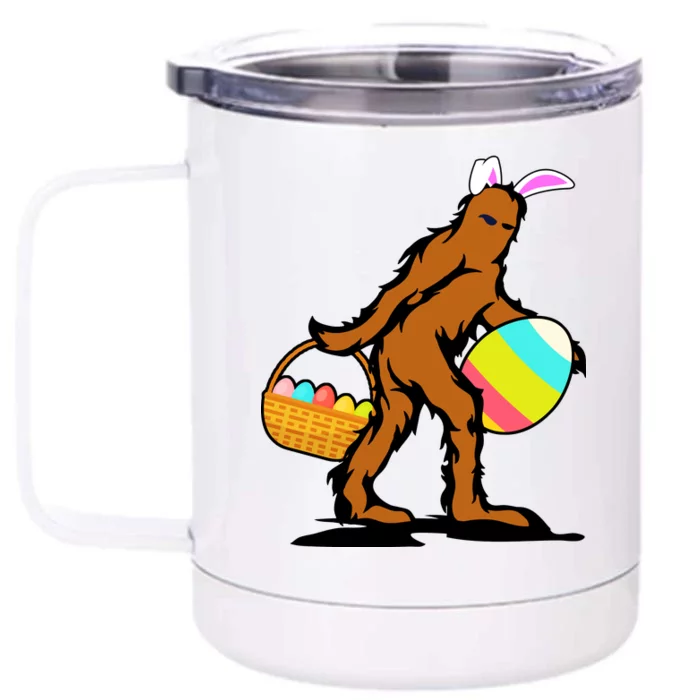 Bigfoot Easter Egg Front & Back 12oz Stainless Steel Tumbler Cup