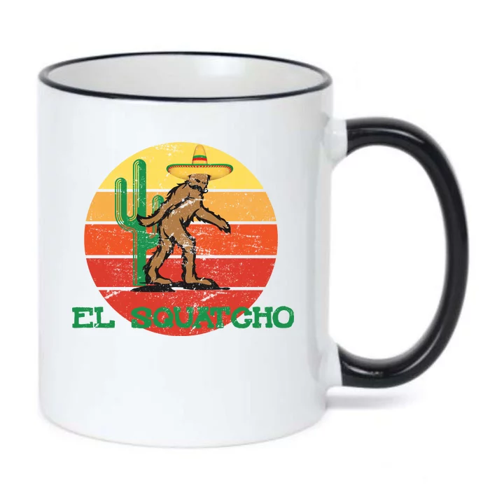 Bigfoot El Squatcho Mexican Sasquatch Black Color Changing Mug