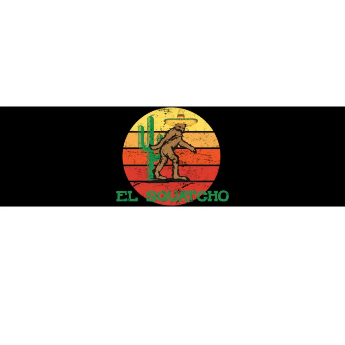 Bigfoot El Squatcho Mexican Sasquatch Bumper Sticker