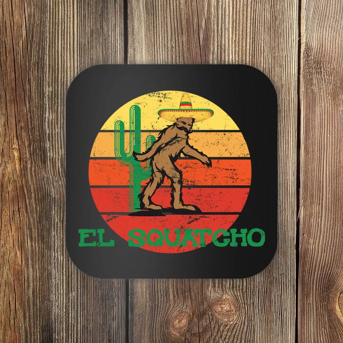 Bigfoot El Squatcho Mexican Sasquatch Coaster