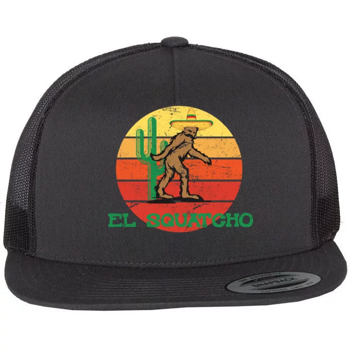 Bigfoot El Squatcho Mexican Sasquatch Flat Bill Trucker Hat