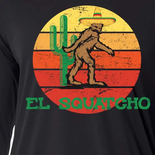 Bigfoot El Squatcho Mexican Sasquatch Cooling Performance Long Sleeve Crew