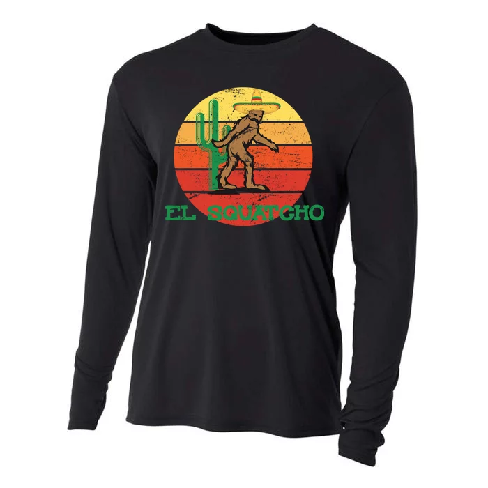 Bigfoot El Squatcho Mexican Sasquatch Cooling Performance Long Sleeve Crew