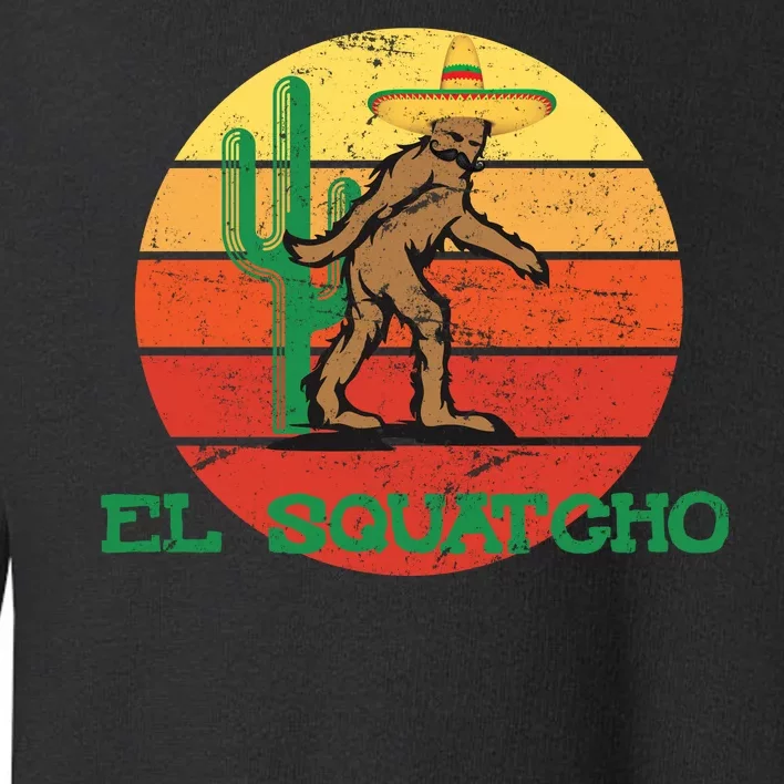 Bigfoot El Squatcho Mexican Sasquatch Toddler Sweatshirt