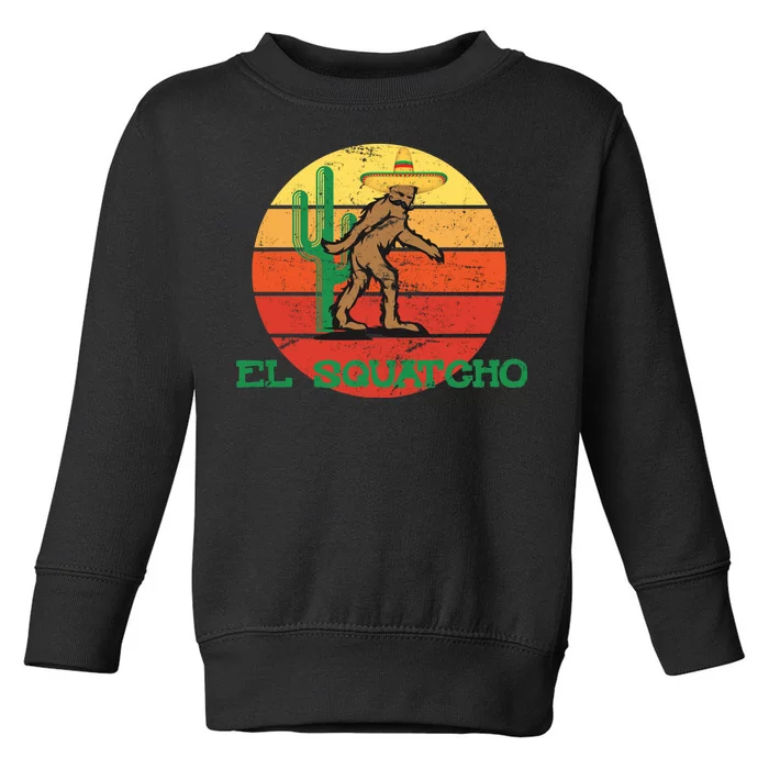 Bigfoot El Squatcho Mexican Sasquatch Toddler Sweatshirt