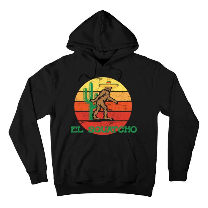 Bigfoot El Squatcho Mexican Sasquatch Tall Hoodie