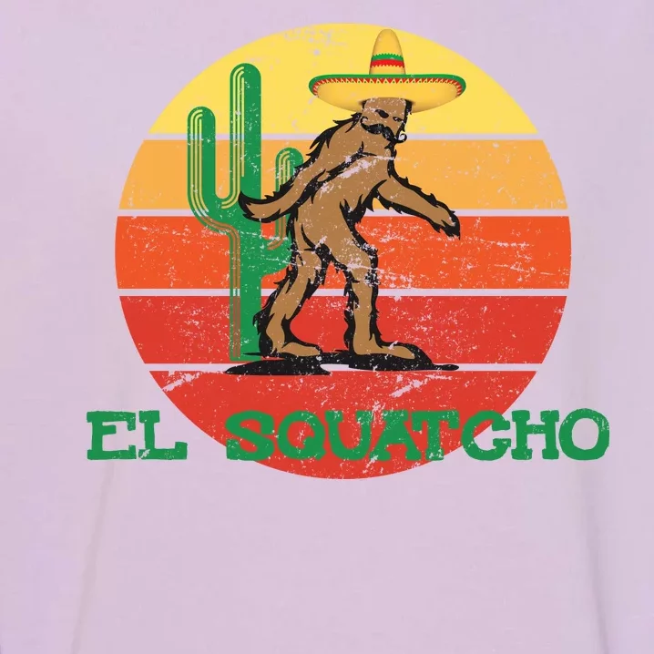 Bigfoot El Squatcho Mexican Sasquatch Garment-Dyed Sweatshirt