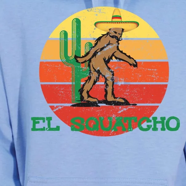 Bigfoot El Squatcho Mexican Sasquatch Unisex Surf Hoodie