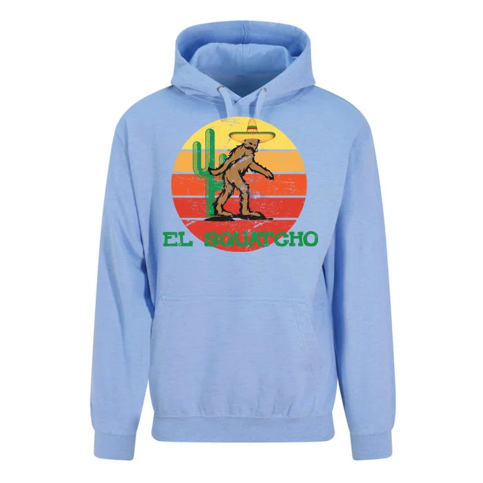 Bigfoot El Squatcho Mexican Sasquatch Unisex Surf Hoodie