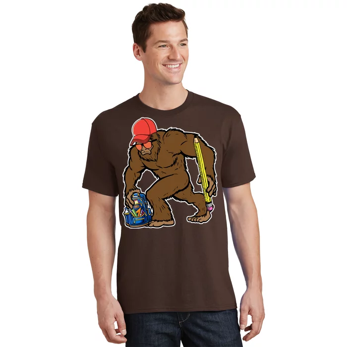 Bigfoot Funny Back To School T-Shirt