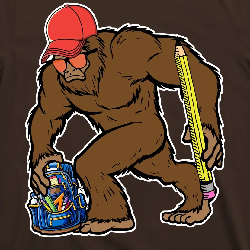 Bigfoot Funny Back To School T-Shirt