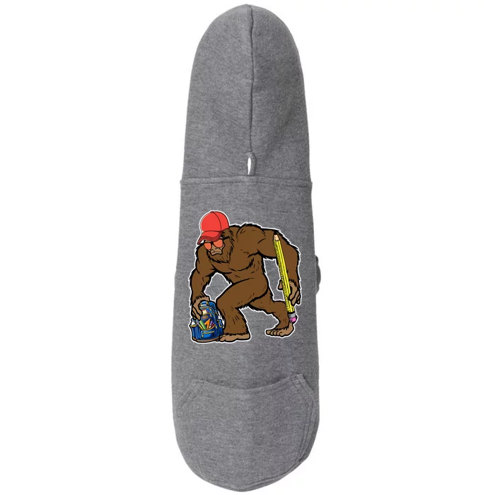 Bigfoot Funny Back To School Doggie 3-End Fleece Hoodie