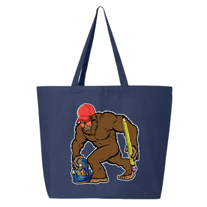 Bigfoot Funny Back To School 25L Jumbo Tote