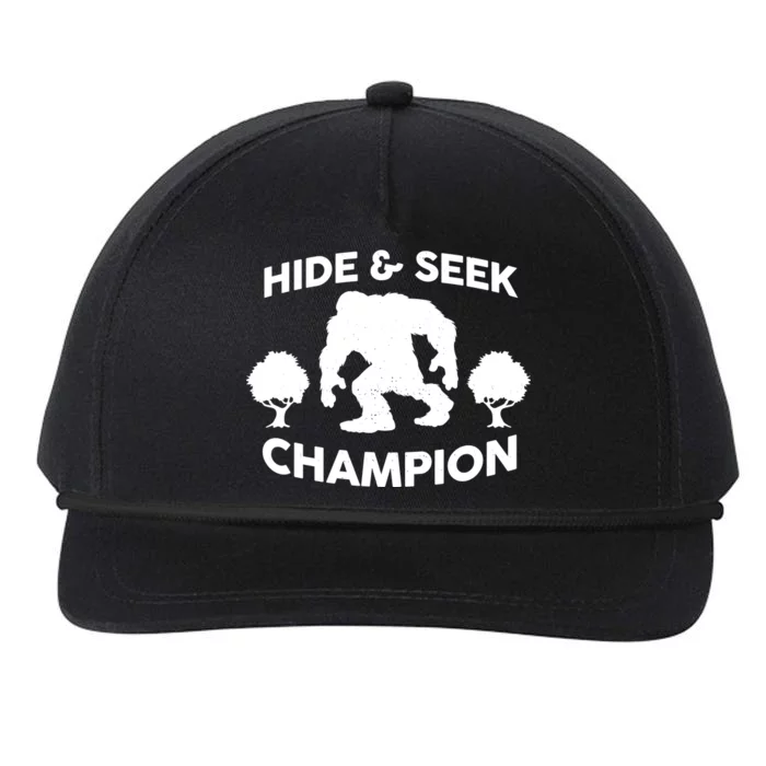 Bigfoot Hide And Seek Champion Snapback Five-Panel Rope Hat