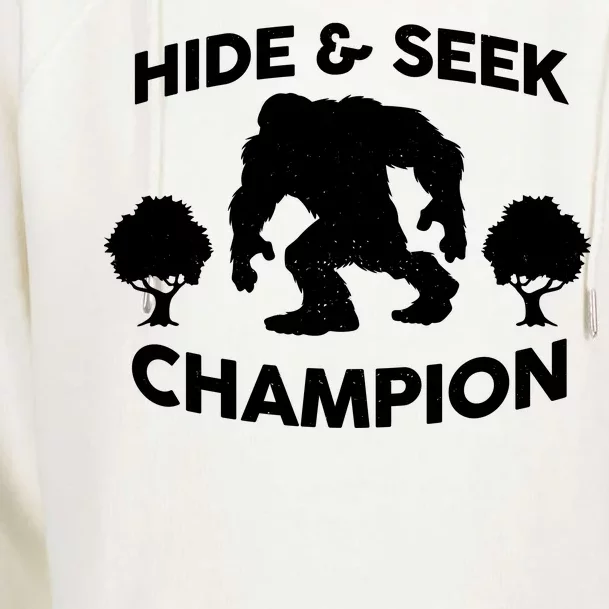 Bigfoot Hide And Seek Champion Womens Funnel Neck Pullover Hood