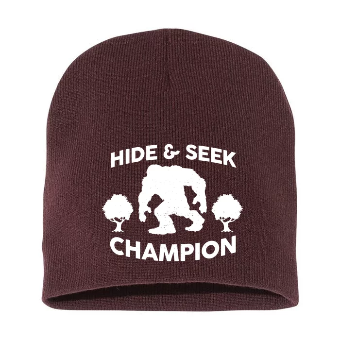 Bigfoot Hide And Seek Champion Short Acrylic Beanie