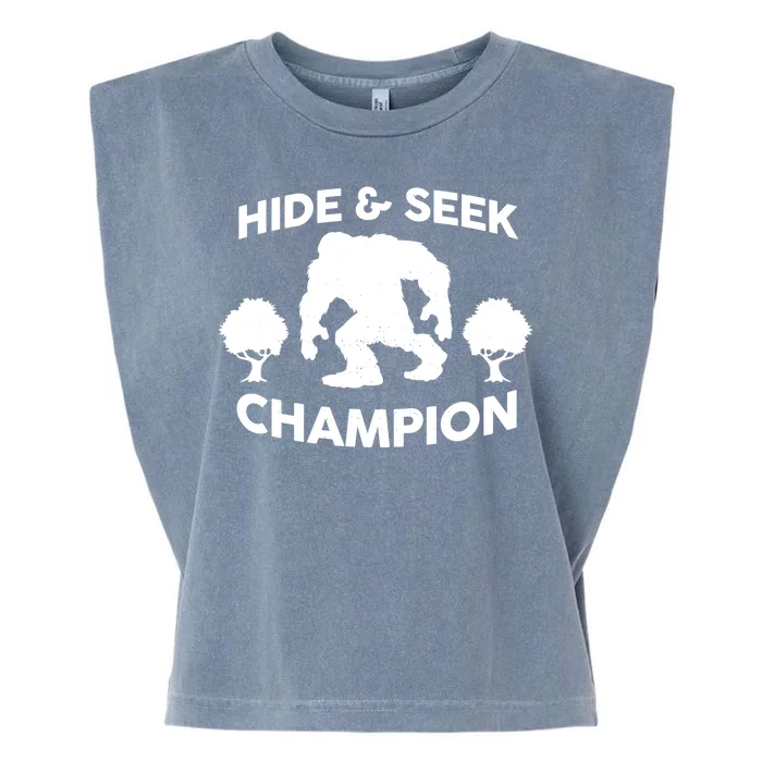 Bigfoot Hide And Seek Champion Garment-Dyed Women's Muscle Tee