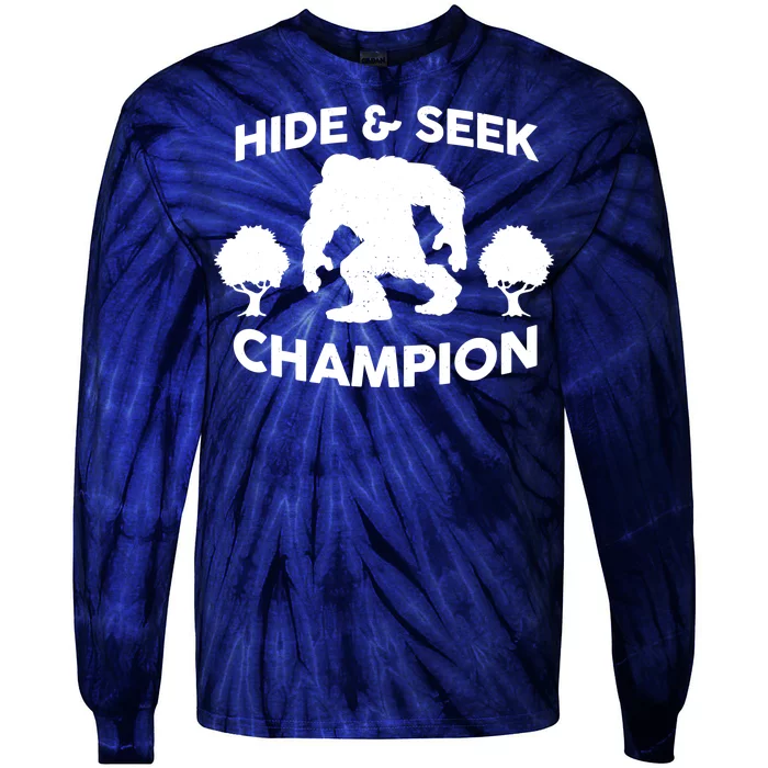 Bigfoot Hide And Seek Champion Tie-Dye Long Sleeve Shirt