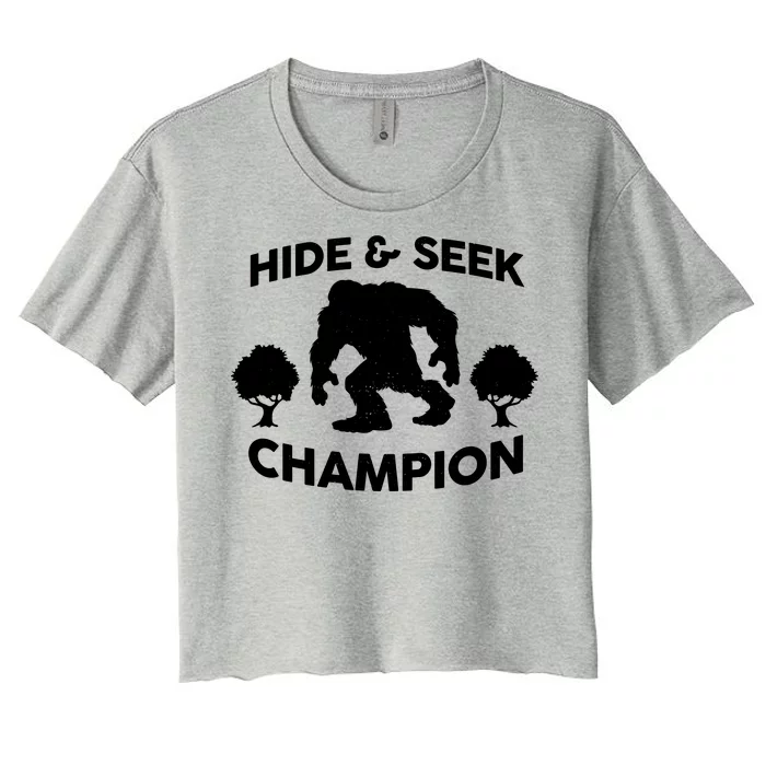 Bigfoot Hide And Seek Champion Women's Crop Top Tee