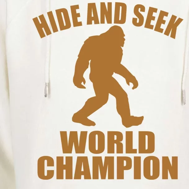 Bigfoot Hide And Seek World Champion Womens Funnel Neck Pullover Hood