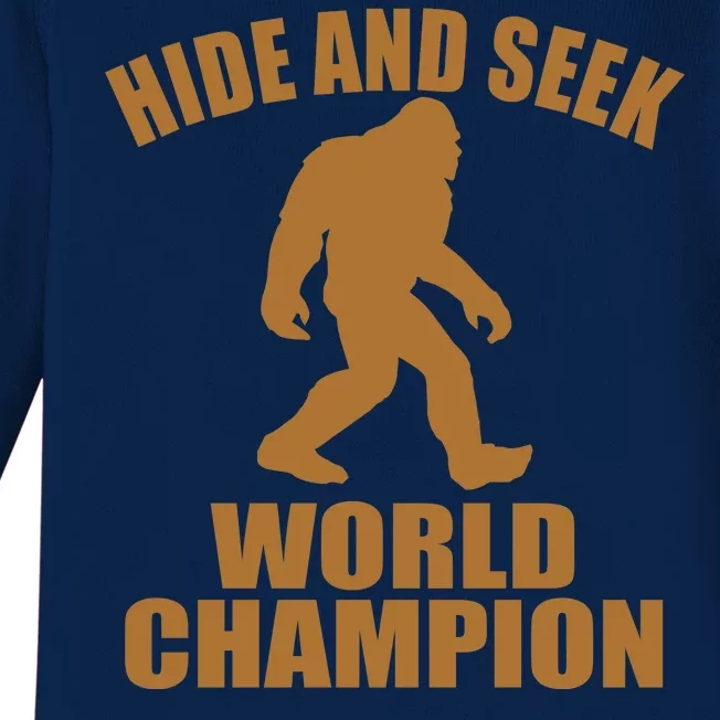 Bigfoot Hide And Seek World Champion Baby Long Sleeve Bodysuit